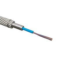 Câble aérien en fibre optique OPGW avec tube en acier inoxydable et fil de terre composite optique de l'usine Shenguan