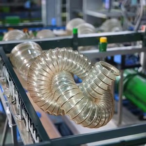 ผู้ผลิตท่อเหล็ก <span class=keywords><strong>PU</strong></span> แบบยืดหยุ่นป้องกันไฟฟ้าสถิตสำหรับระบบ HVAC - Product Image 1