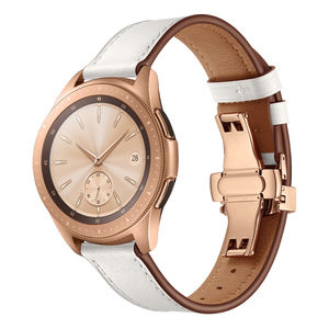 ShanHai 22mm 20mm banda para Samsung Galaxy reloj de 3 45mm de S3 Amazfit Bip <span class=keywords><strong>Huawei</strong></span> <span class=keywords><strong>Watch</strong></span> <span class=keywords><strong>GT</strong></span> <span class=keywords><strong>2</strong></span> Correa pulsera de cuero genuino cinturón de - Product Image 5