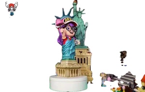 ZOR, la Estatua de la Libertad, Arale, <span class=keywords><strong>el</strong></span> Monstruo Zorro de Orejas Grandes, Estatua de Modelo Hecha a Mano - Product Image 6