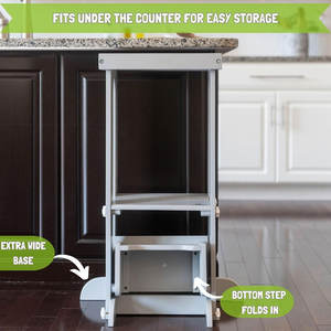 Tapis Antidérapant Compact Toddler Kitchen Montessori Tour d'Apprentissage en Bois Personnalisée pour <span class=keywords><strong>la</strong></span> <span class=keywords><strong>Cuisine</strong></span> et l'Apprentissage - Product Image 6