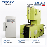 CTECHNO Máquina Perforadora de Ranuras para Laminación de Motores de Acero al Silicio con Indexación Servo, Diseño de Garganta Profunda de 200kN para Núcleos de Estator y Rotor