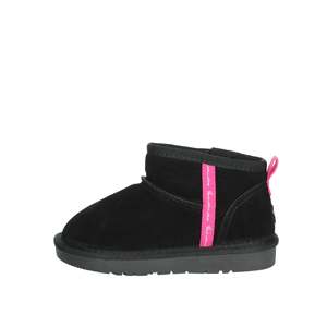Fornarina Girls' Low Ankle Boots Black 124AK0272 Soft Suede Winter Wear - Product Image 1