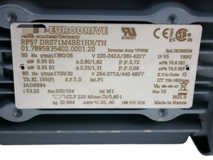 Nieuwe Originele Klaar Rf57 Drs71m4be1hrth + Bremse 055kw 1360Rpm I5322 Plc Programmeercontroller - Product Image 3