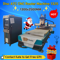 Vente flash : Machine de découpe CNC à 3 axes pour le bois, le contreplaqué, 9 kW, changement automatique d'outil ATC, machine de découpe CNC pour meubles
