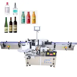 Etiquetadora automática de etiquetas adhesivas para botellas redondas de alta velocidad para latas de jugo, botellas de vino, cerveza, cosméticos, loción, etiquetado de champú