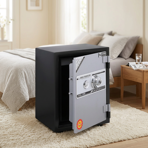 YUNOS YNS-49C Caja fuerte, fabricada en acero inoxidable, con cerradura mecánica de fabricación tailandesa. - Product Image 1