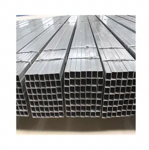 Tubi in acciaio saldato al carbonio dolce zincato profili quadrati e rettangolari per materiali da costruzione tubi quadrati e rettangolari