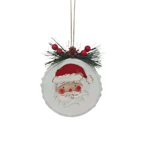 Santa Bottle Cap Accessories Christmas <b>Tree</b> DIY Handmade Metal Plastic Pendant Wholesale European and American Style - Product Image 5