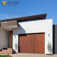 JBDhome Porte de garage résidentielle au design moderne Ouvre-porte automatique pour piétons en alliage d'aluminium Surface finie pour villa