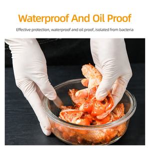 Guantes de Látex Naturales Negros Estériles Desechables de Malasia, Guantes Largos de Látex para Uso Médico y Doméstico, Sin Polvo - Product Image 3