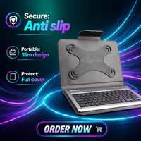 Grosir Pabrik Keyboard Mini Portabel Nirkabel Plastik Baru 10.1 inci untuk Laptop