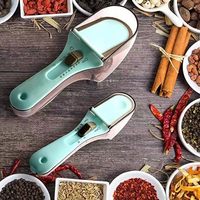 Ustensiles de cuisine : Cuillères doseuses réglables, cuillère à sucre, tasse à mesurer la farine, cuillère doseuse pour la pâtisserie et la cuisine