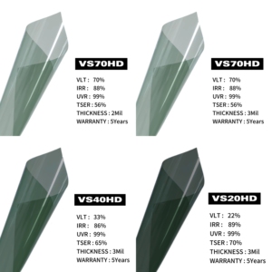 Cao qualitypet xe Sticker Tint sputtered phim Vàng uv99 % bảo vệ chống nổ không có sự phản ánh cho cửa sổ xe - Product Image 4