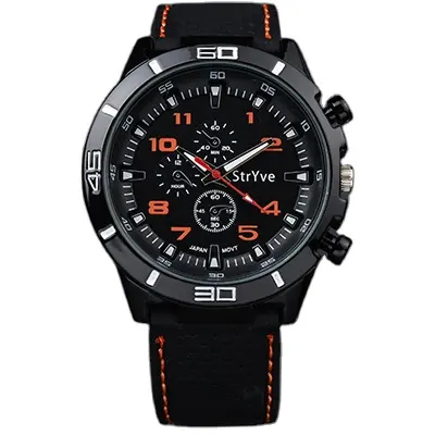 STRYVE S8003 WATCH relogio masculino Speed Racing Sports Relojes腕時計メンズシリコンストラップクォーツファッションウォッチ