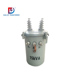 Chất lượng cao cực gắn biến áp một pha 5KVA 380V nhôm quanh co Thiết kế bền - Product Image 1