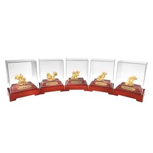 Tùy Chỉnh Sang Trọng Kim Loại Nghệ Thuật Bức Tượng Vàng Động Vật Quà Tặng Cho Trang Trí Nội Thất Của Phong Thủy Bức Tượng Vàng Tinh Khiết 24K Thiên Chúa Sự Giàu Có - Product Image 3