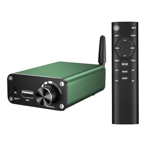 VIRE 홈 시어터 시스템 디지털 오디오 앰프 클래스 D 2.0 스테레오 HIFI 발열 등급 블루투스 5.3 컴퓨터 데스크탑 디지털 앰프