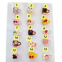 Nouvelle tasse à café miniature en acier inoxydable - Accessoire DIY pour pendentif aimant de réfrigérateur, pour collier, décoration de maison et de cuisine, cadeaux pour la fête des mères