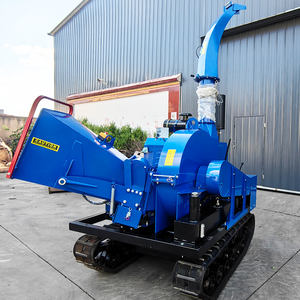 Florestal Grande Capacidade Diesel 40hp 50hp 80hp 100hp Tree Wood Chipper Crawler/Wheel Shredder Máquina De Barbear De Madeira Chipper - Product Image 6