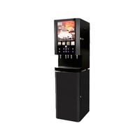 5 Flavors 12 Button Hot and Cold Coffee Machine Automatic One Hot Cocoa Juice Instant Coffee MachineVertical Type