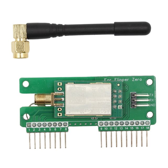 Flipper Zero NRF24 Module GPIO with Chipset for Sniffer and Mouse Jack