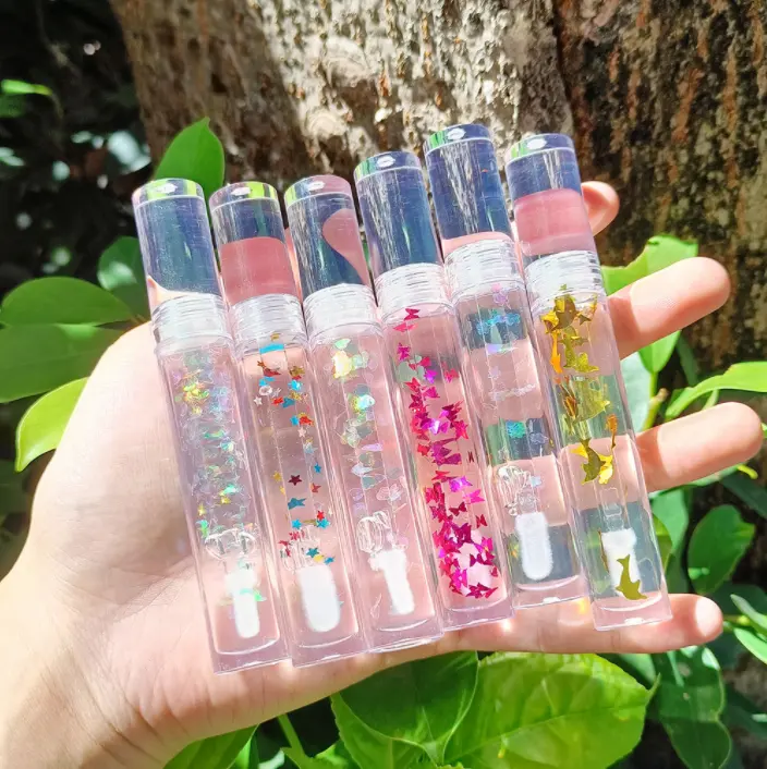 Cetakan layar kustom wadah Lip Gloss 5ml-15ml botol tabung untuk Lip Gloss Gel dan maskara untuk penggunaan kosmetik