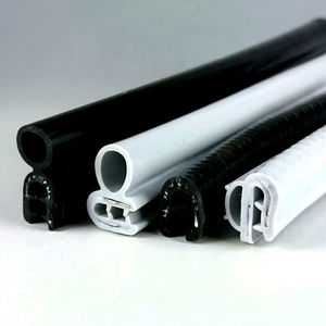 Easy Installation Silicone <b>Rubber</b> Trim Gasket <b>Edge</b> Door Sealing Strip U Shape SPCC core heat chemical resistant Japan HR-07 - Product Image 1