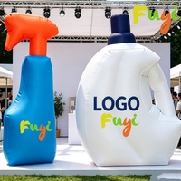 Mascotte de bouteille de shampooing gonflable géant publicitaire pour la décoration extérieure Offre Spéciale haute qualité