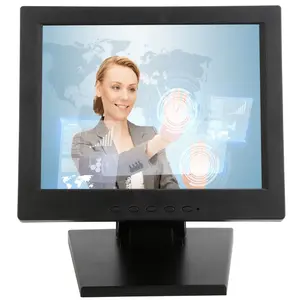 Wall Mounted Desktop Metal Base 10 inch LCD Square Display Touch Monitor Industrial 10.4 Inch Capacitive Touch Screen Monitor