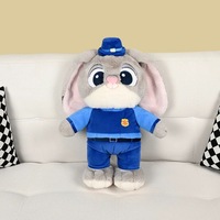 Sac à dos en peluche 3D renard et lapin de haute qualité, durable, avec réduction de la charge, doublure en microfibre et cuir synthétique, fermeture éclair multicouche