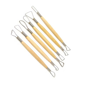 Set di 6 Utensili per Scultura in Argilla Bview Art, Strumenti a Doppia Punta in Acciaio Inox per Intaglio <span class=keywords><strong>del</strong></span> <span class=keywords><strong>Legno</strong></span>, 8 Pollici, Multifunzionali per Ceramica e Scultura in Cera - Product Image 1
