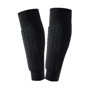 Genouillères en nid d'abeille, protections de jambes, absorption des chocs, protection anti-collision pour le basketball, unisexe, néoprène épais, à enfiler, toutes saisons - Product Image 1