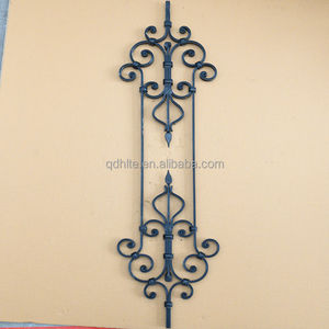 Prix de gros porte principale conceptions <span class=keywords><strong>garde</strong></span>-<span class=keywords><strong>corps</strong></span> balustres en fer forgé pour ornements - Product Image 3