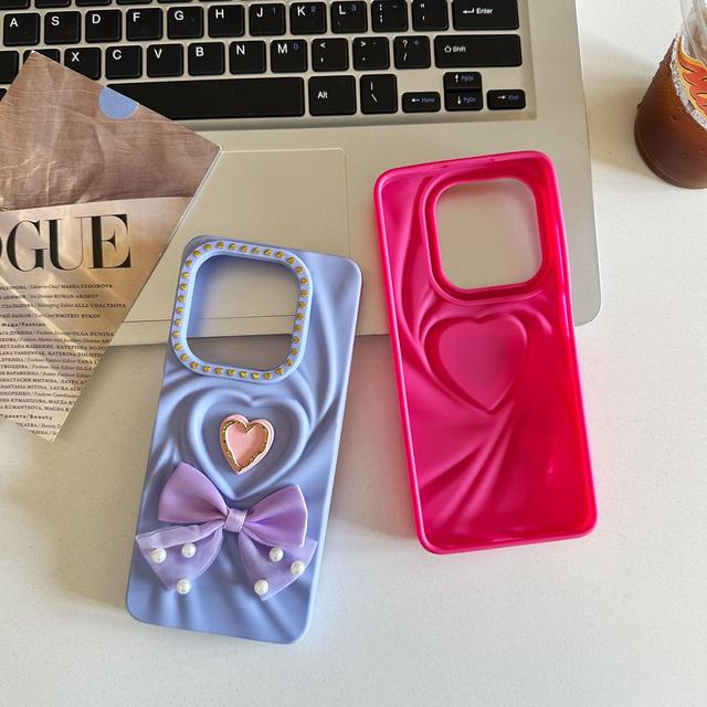 Luxury 3D Love Heart Design TPU Phone Case for Infinix High Quality Custom Logo Covers for Girls