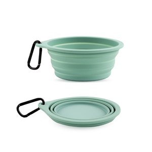Personalizado Dobrável Dobrável Viagem <span class=keywords><strong>Pet</strong></span> Bowl <span class=keywords><strong>Silicone</strong></span> Dog & Cat Bowl para Alimentação On-The-Go tigela de viagem - Product Image 1