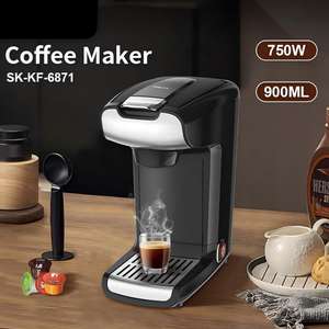 Cafetera Eléctrica Automática de Aluminio para Espresso, de Uso Comercial - Product Image 1