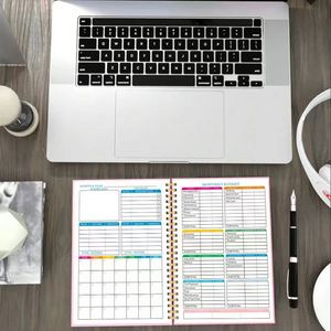 Planificador de Presupuesto Familiar Personal con Espiral A5, Bonito Cuaderno de Planificación de Cuentas para Comercio Electrónico Transfronterizo, para Escribir en la Escuela - Product Image 3