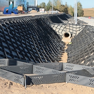 Géocell en HDPE de haute qualité, grille 3D alvéolée, 50mm, 75mm, 150mm, pour sous-couche routière, allées, parkings, murs de soutènement, voies <span class=keywords><strong>d</strong></span>'accès - Product Image 2