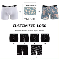 Sous-vêtements pour hommes Diffornet, logo personnalisé, couleur unie classique, coton confortable, vente en gros, caleçons élastiques de haute qualité pour hommes