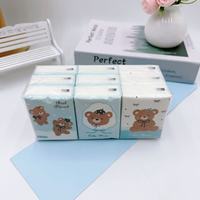En gros, Nouveaux mouchoirs de poche imprimés ours en peluche dansant mignons, mini-mouchoirs faciaux en stock pour sacs d'étudiants