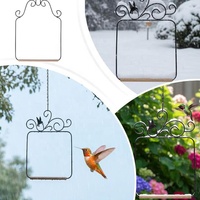 Perchoir à oiseaux suspendu en métal décoratif, kit de chaîne facile à suspendre, pour oiseaux sauvages de patio et de jardin, balançoire d'activités pour oiseaux de jardin
