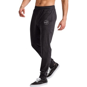 Vente en gros de pantalons de survêtement pour hommes 100% coton personnalisés surdimensionnés en détresse jambe large Baggy Jogging pantalons de survêtement taille moyenne Style décontracté - Product Image 6
