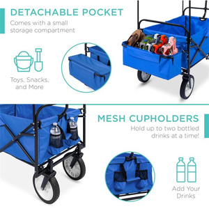 Chariot pliable, chariot utilitaire pliable avec auvent amovible, porte-gobelet, en rose, nouveaux produits du choix