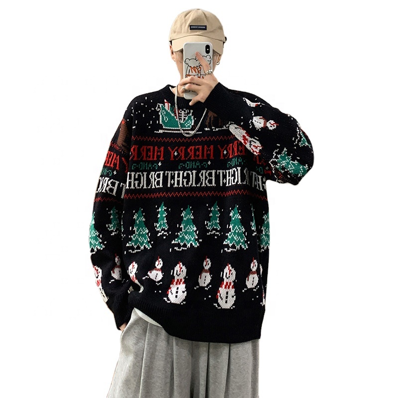 JL-92902 christmas sweater knitting patterns lovely girls oversized women crop christmas sweater mens fine knit sweater jumper