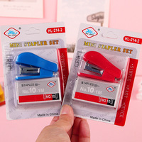 Agrafeuse manuelle miniature en plastique de haute qualité, sans agrafes, avec logo personnalisable, design moderne et élégant, pour étudiants et fournitures scolaires