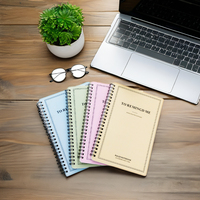 Carnet à reliure spirale fournitures scolaires articles de papeterie PVC Logo personnalisé bloc-notes A6 couleur personnalisée ZJ-LE71 A4 A5 80 feuilles