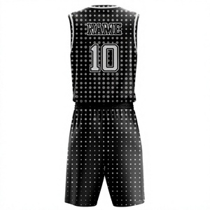 Uniforme de basket-ball personnalisé par sublimation, respirant, à séchage rapide, t-shirts d'entraînement imprimés, vente directe d'usine, maillots de basket-ball - Product Image 2