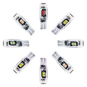 Nouvelle ampoule LED 5W T10 2835 3030 5SMD pour éclairage de plaque d'immatriculation de moto, sans décodeur, lumière de position pour moto - Product Image 2