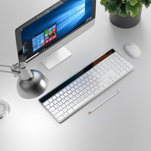 Solar Office Aluminium Imac <b>Keyboard</b> Mac Toetsenbord <b>Bluetooth</b> Wireless <b>Keyboard</b> for Microsoft Computer - Product Image 5